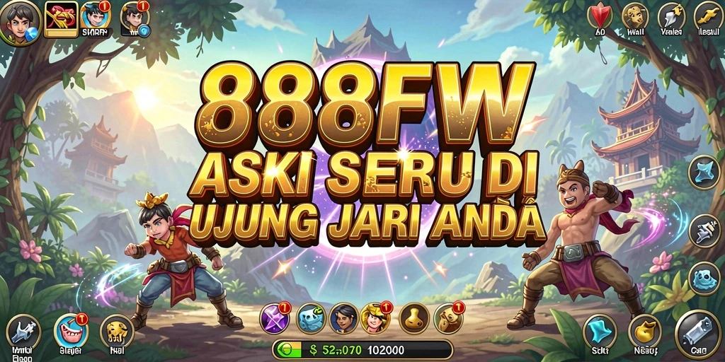 Screenshot utama menampilkan intensitas aksi dalam 888FW.