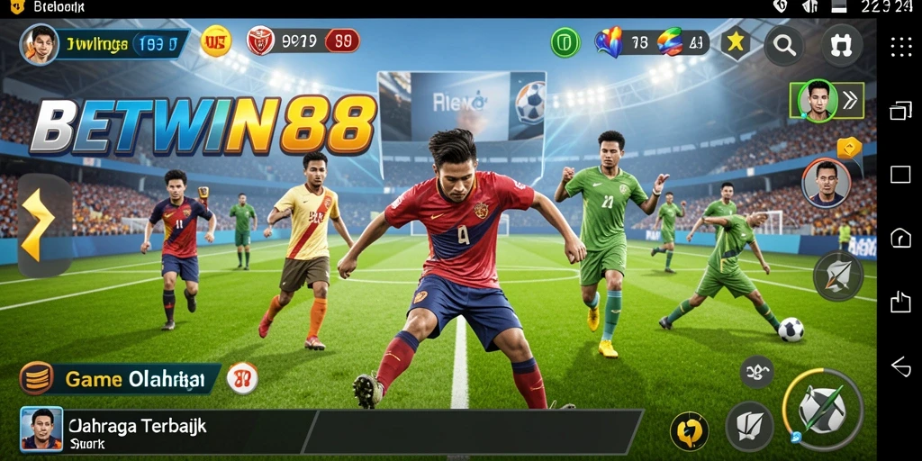 Tampilan gameplay menakjubkan dari BETWIN88 yang penuh aksi olahraga.