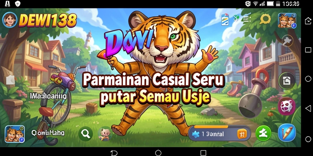 Tampilan gameplay <strong>DEWI138</strong> yang menyenangkan dan penuh warna.