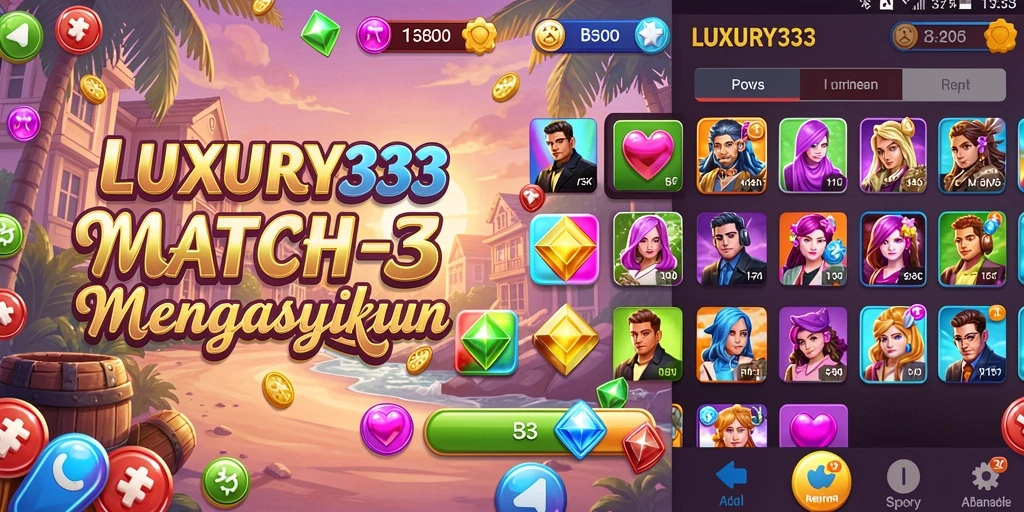 Tampilan gameplay LUXURY333 yang menantang dan penuh warna.
