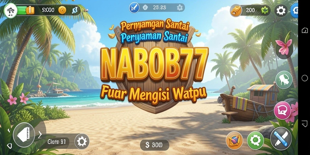 Tampilan gameplay NABOB77 yang menghibur dan penuh warna.