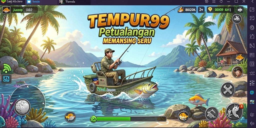 Tangkapan ikan yang memuaskan dalam permainan TEMPUR99.