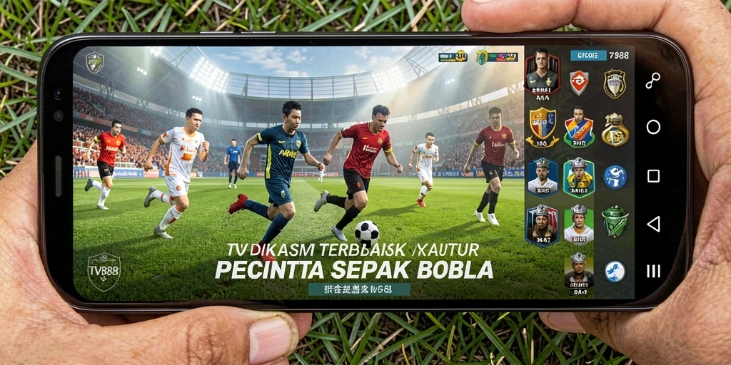 Tampilan gameplay TV888 dengan fitur menarik sepak bola.