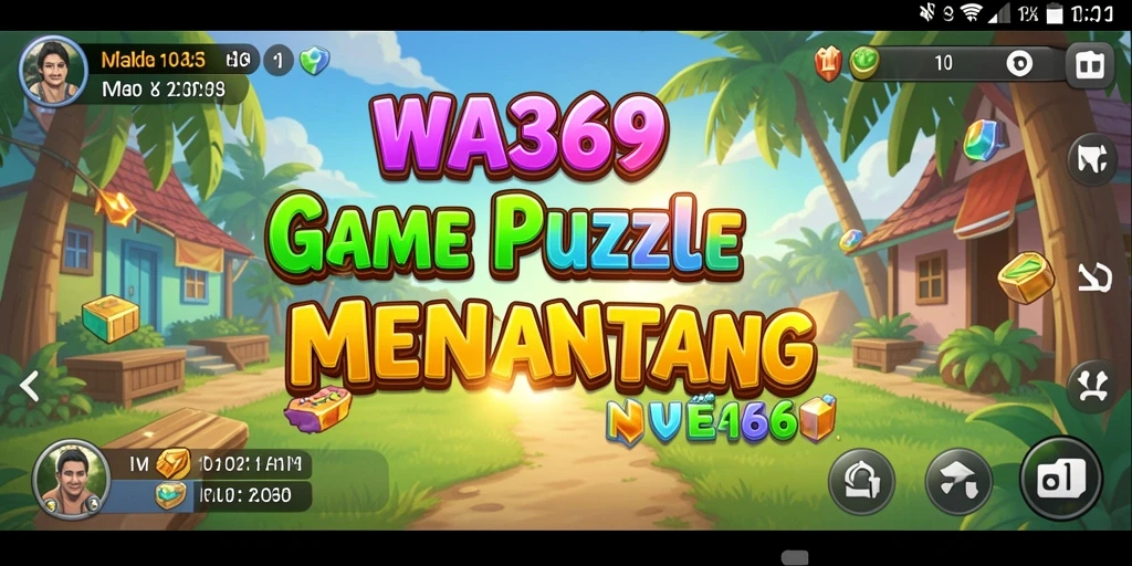 Screenshot gameplay WA369 menampilkan level teka-teki yang menarik dan penuh warna.