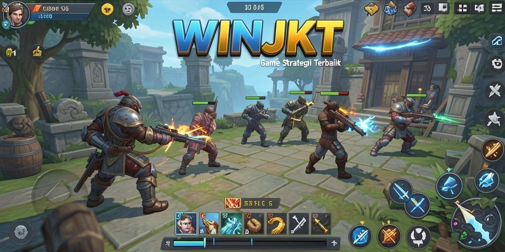 Screenshot gameplay SLG yang menunjukkan pertempuran strategis yang mendebarkan.