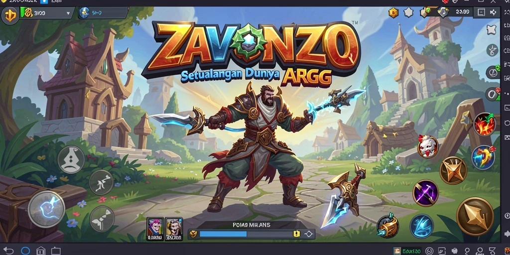 Tampilan gameplay ZAVONZO yang penuh aksi dan petualangan.